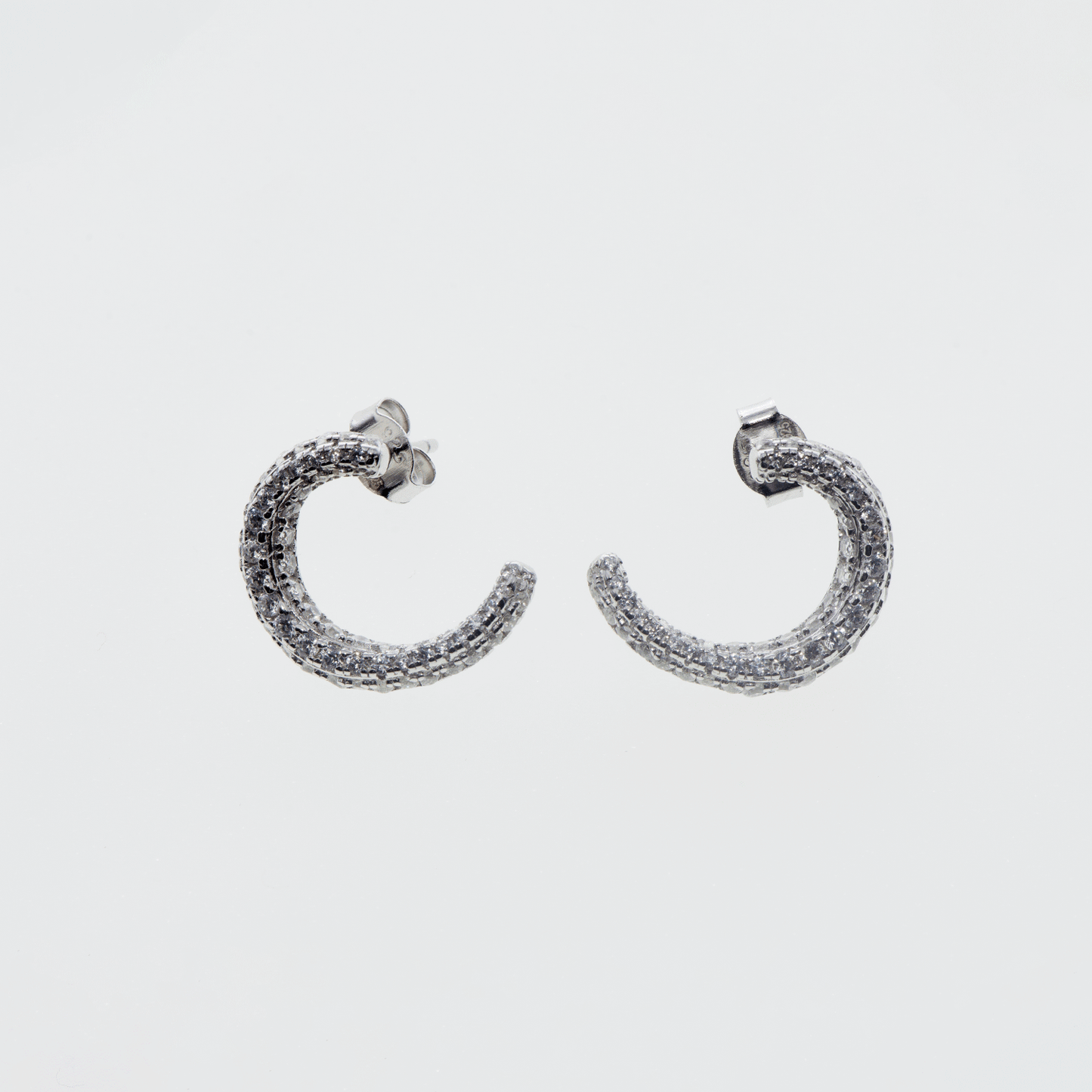 Moderne kleine Damen Ohrstecker aus echtem Silber 925 mit stilvollen Zirkonia für jeden Tag | Everyday Schmuck