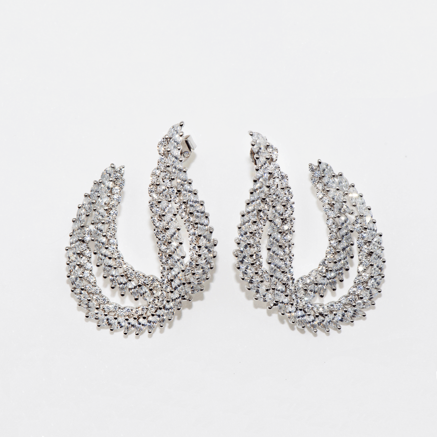 Elegante Ohrhänger aus echtem Silber 925 mit glamourösen Zirkonia und funkelndem Design für stilvolle Looks | Everyday Schmuck