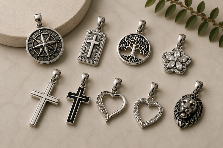 Entdecken Sie unsere stilvolle Kollektion mit Silber Anhängern für Damen &amp; Herren aus echtem 925 Silber!