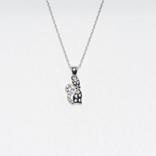 925 Silber Halskette mit Anhänger Motiv Katze