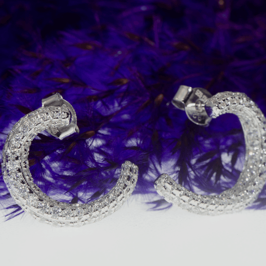 Moderne kleine Damen Ohrstecker aus echtem Silber 925 mit stilvollen Zirkonia für jeden Tag | Everyday Schmuck