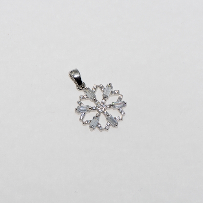 Baguette Zirkonia Anhänger aus Silber 925 mit rechteckigen und runden weissen Zirkonia von Everyday Schmuck