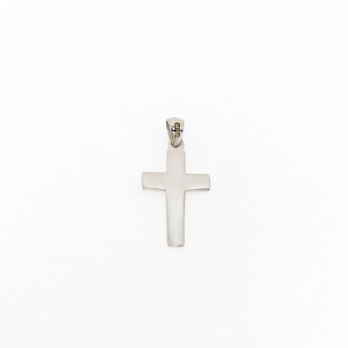 Breiter Kreuz Anhänger aus Silber 925 für Damen und Herren im klassischen und schlichten Design.