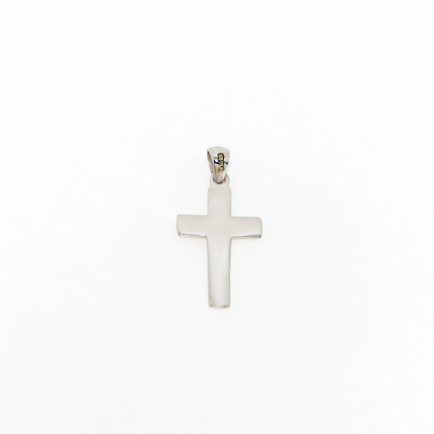 Breiter Kreuz Anhänger aus Silber 925 für Damen und Herren im klassischen und schlichten Design.
