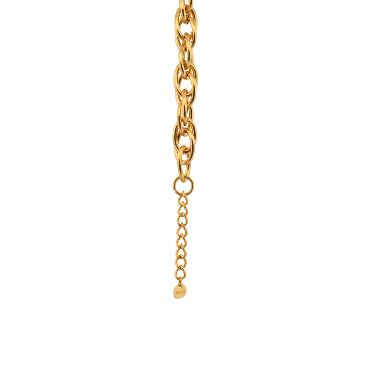Edelstahl Armband Goldfarbe mit 3 cm Verlängerung von Everydayschmuck