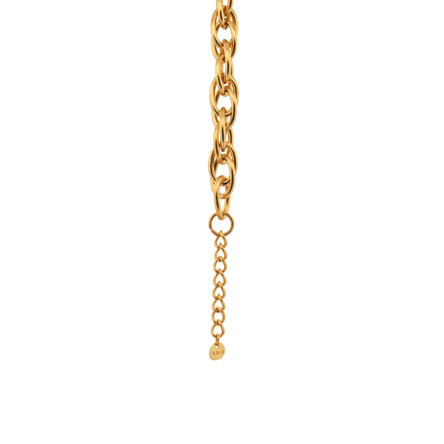 Edelstahl Armband Goldfarbe mit 3 cm Verlängerung von Everydayschmuck