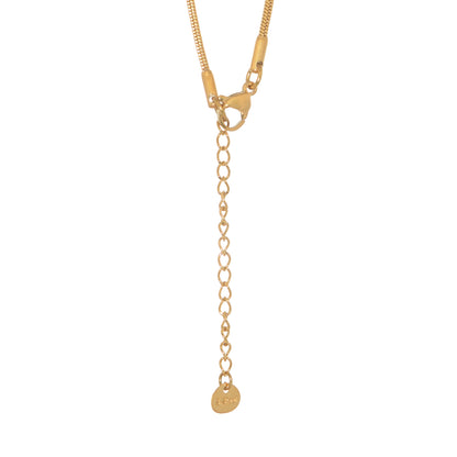Unisex vergoldete lange Schlangenkette aus Edelstahl 2 mm 80 cm mit elegantem Design und Karabinerverschluss