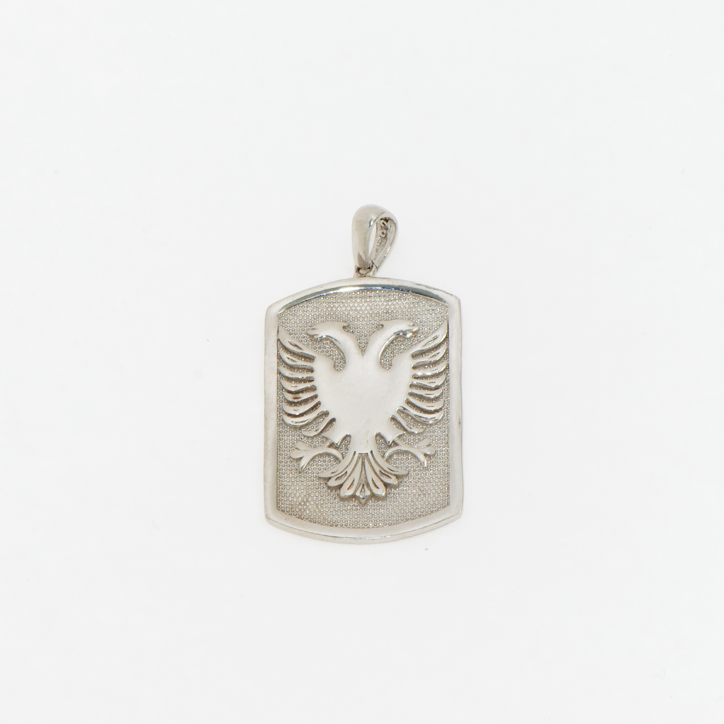 Großer Albanischer Adler Anhänger aus Silber 925 mit detailreichem und markantem Adler Design.