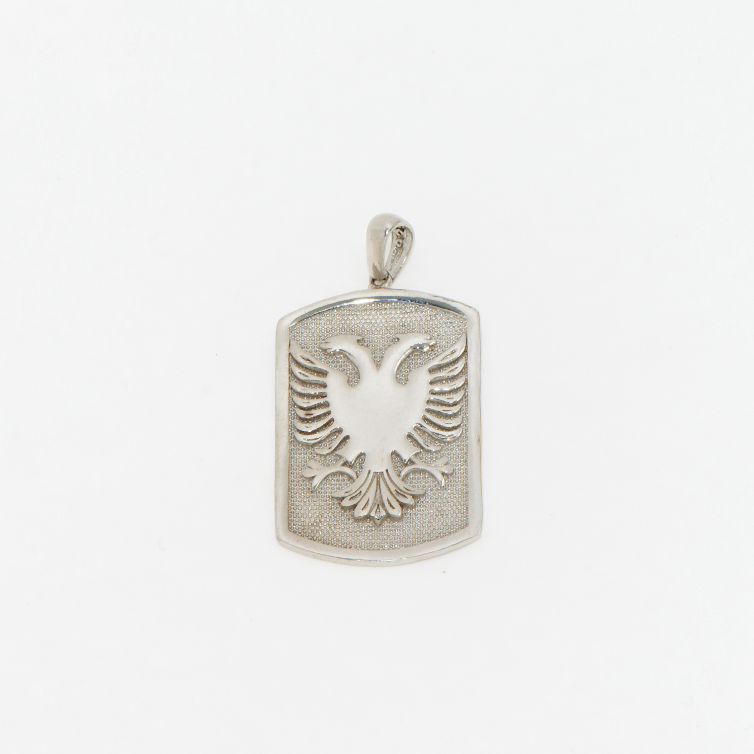 Großer Albanischer Adler Anhänger aus Silber 925 mit detailreichem und markantem Adler Design.