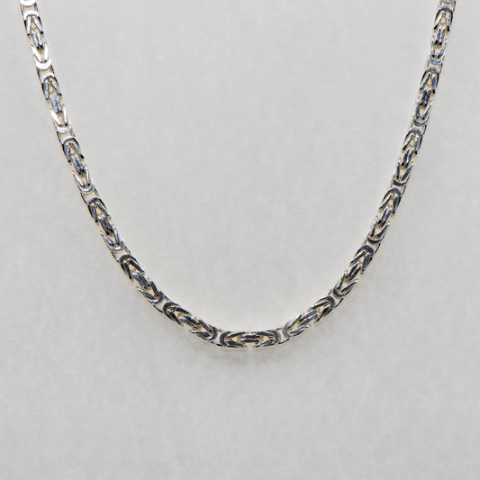 Klassische Damen & Herren Königskette aus echtem 925 Silber 2.7 mm 54.5 cm CH