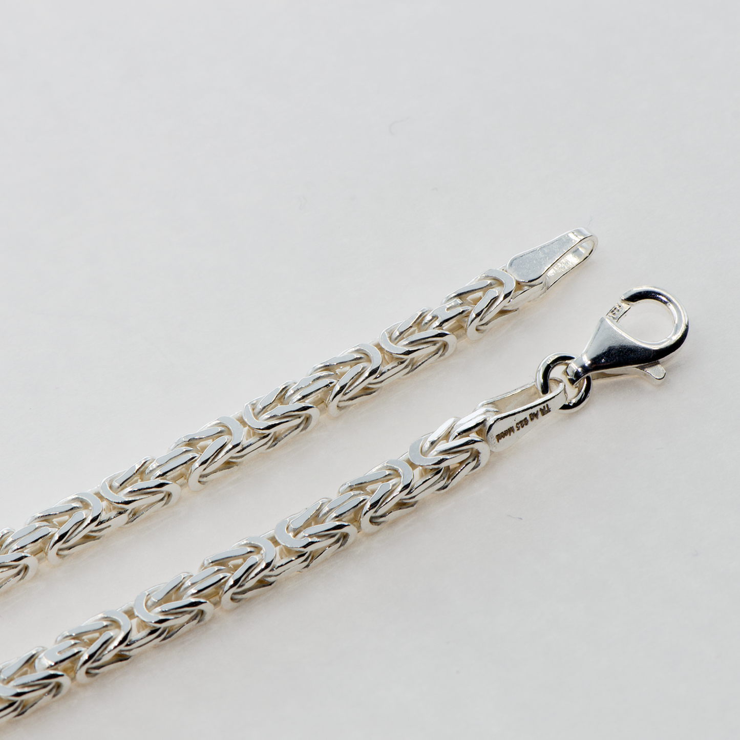 Klassische Damen & Herren Königskette ch aus 925 Silber 3.3 mm 60 cm
