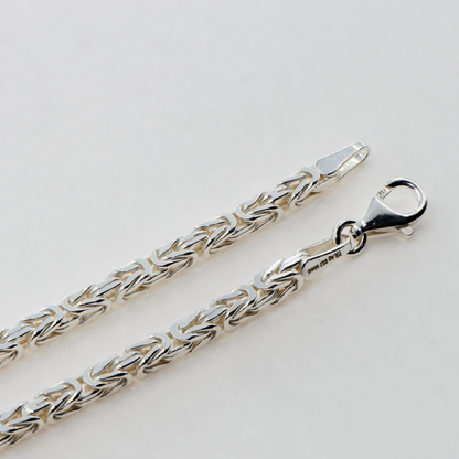 Klassische Damen & Herren Königskette aus echtem 925 Silber 2.7 mm 54.5 cm CH