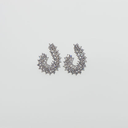 Luxuriöse Ohrstecker aus echtem Silber 925 mit funkelnden Zirkonia für elegante Abendlooks und besondere Momente | Everyday Schmuck