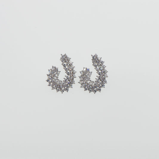 Luxuriöse Ohrstecker aus echtem Silber 925 mit funkelnden Zirkonia für elegante Abendlooks und besondere Momente | Everyday Schmuck