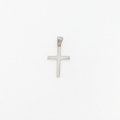 Minimalistischer Kreuz Anhänger aus Silber 925 für Damen und Herren im klassischen und schlichten Design.