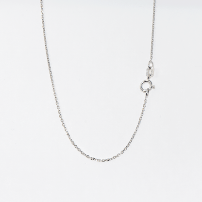 Feine Silber Kette aus 925 Silber mit rhodinierter Oberfläche. Verfügbar in den Längen 40 cm, 45 cm und 50 cm für Damen und Herren.